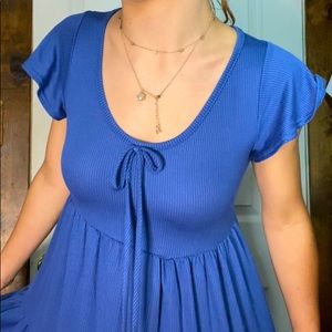 Blue Babydoll Dress